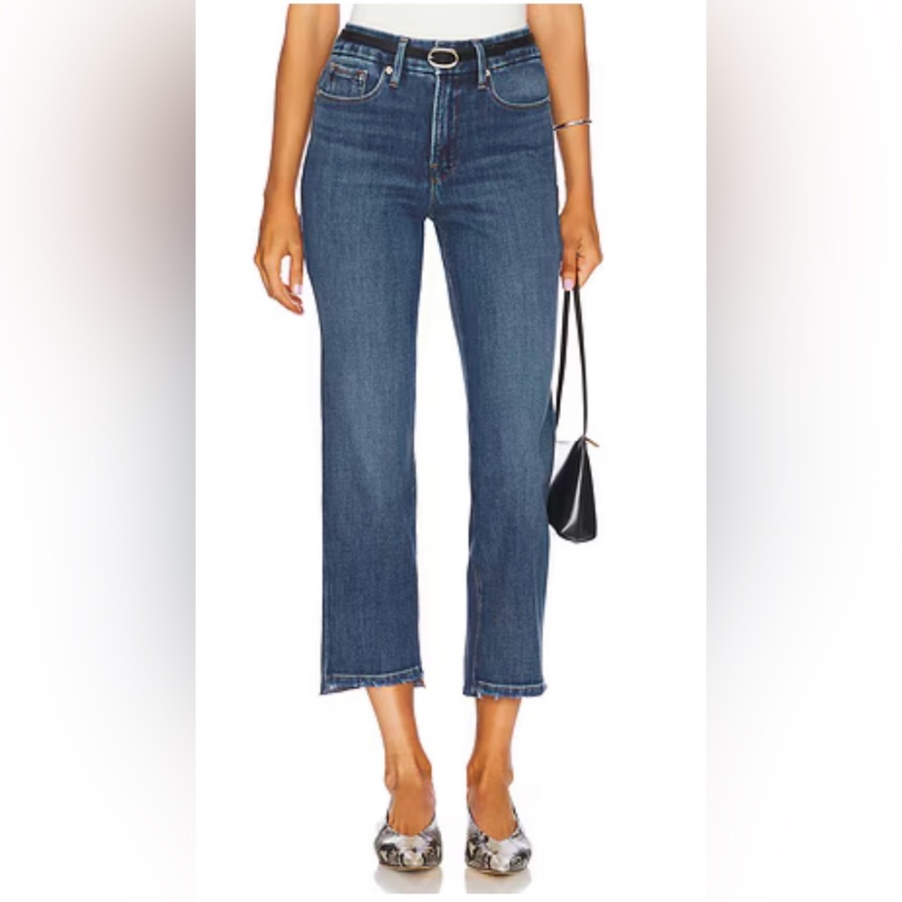 Agolde Dark Blue Straight Leg Jeans